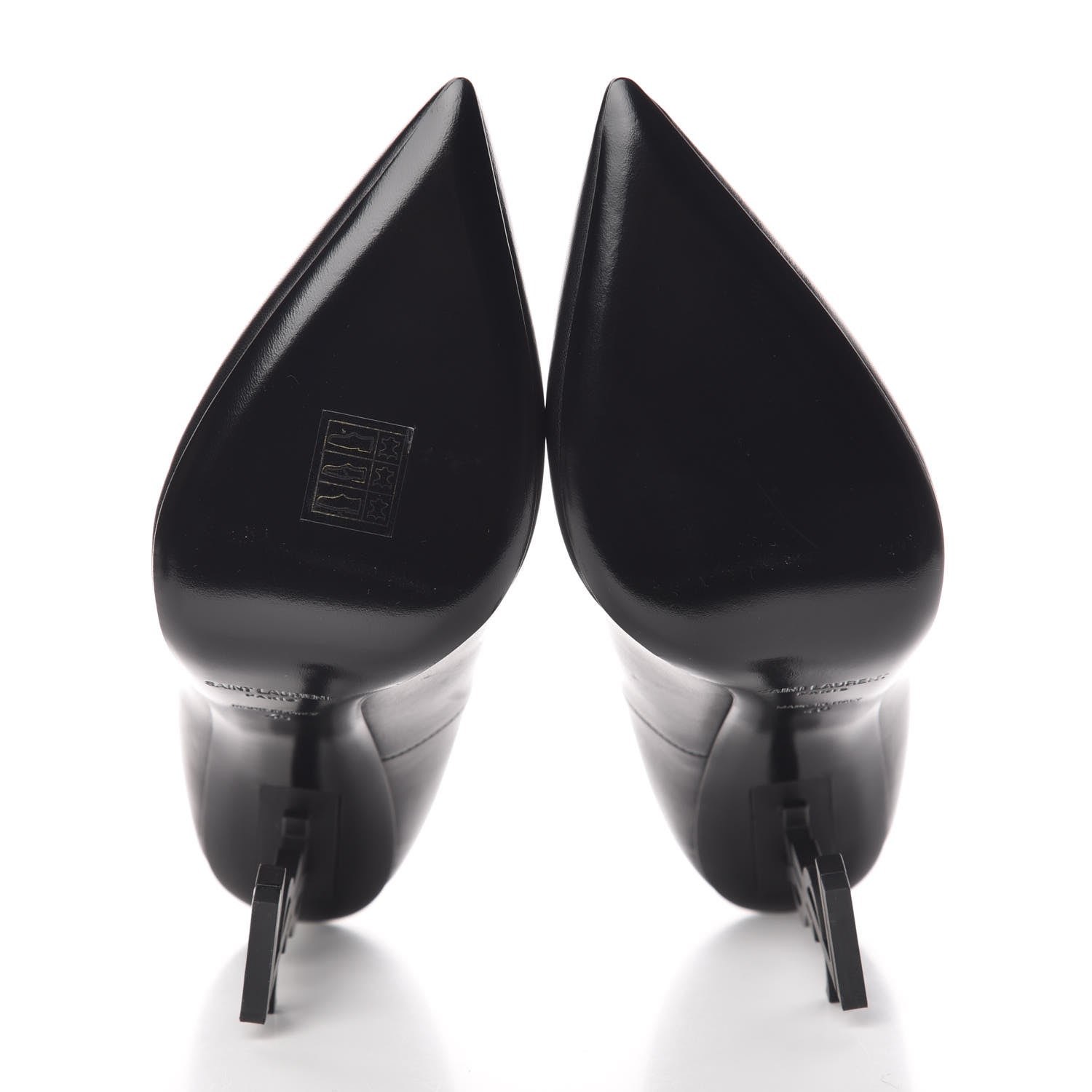 Saint Laurent Calfskin Opyum 100 Pumps 40 Black 5 of 9