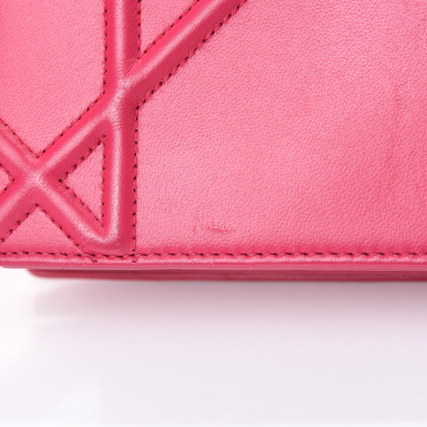 Lambskin Medium Diorama Flap Bag Fuchsia