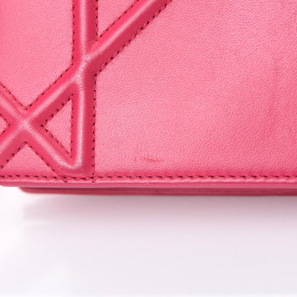 Christian Dior Lambskin Medium Diorama Flap Bag Fuchsia 12 of 14