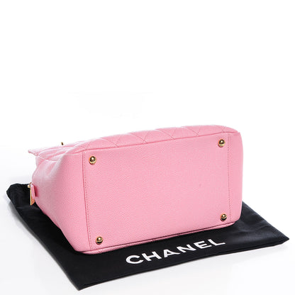 Chanel Caviar Quilted Petit Timeless Shopping Tote PTT Pink 5 of 8