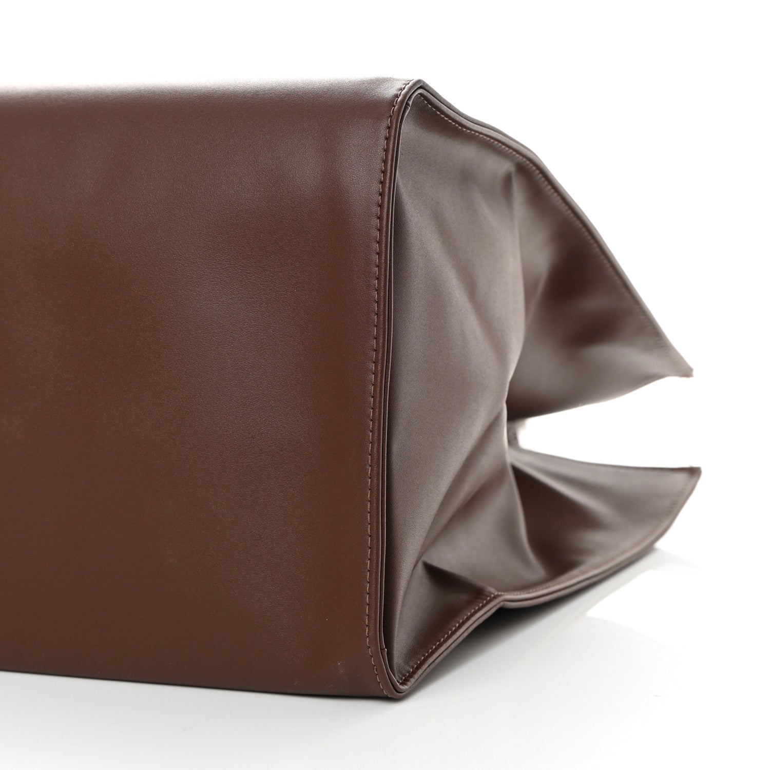 Telfar Vegan Leather Large Shopping Bag Chocolate 10 of 11