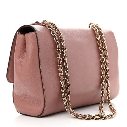 Mulberry Calfskin Goat Medium Lily Flap Dark Blush 3 of 14