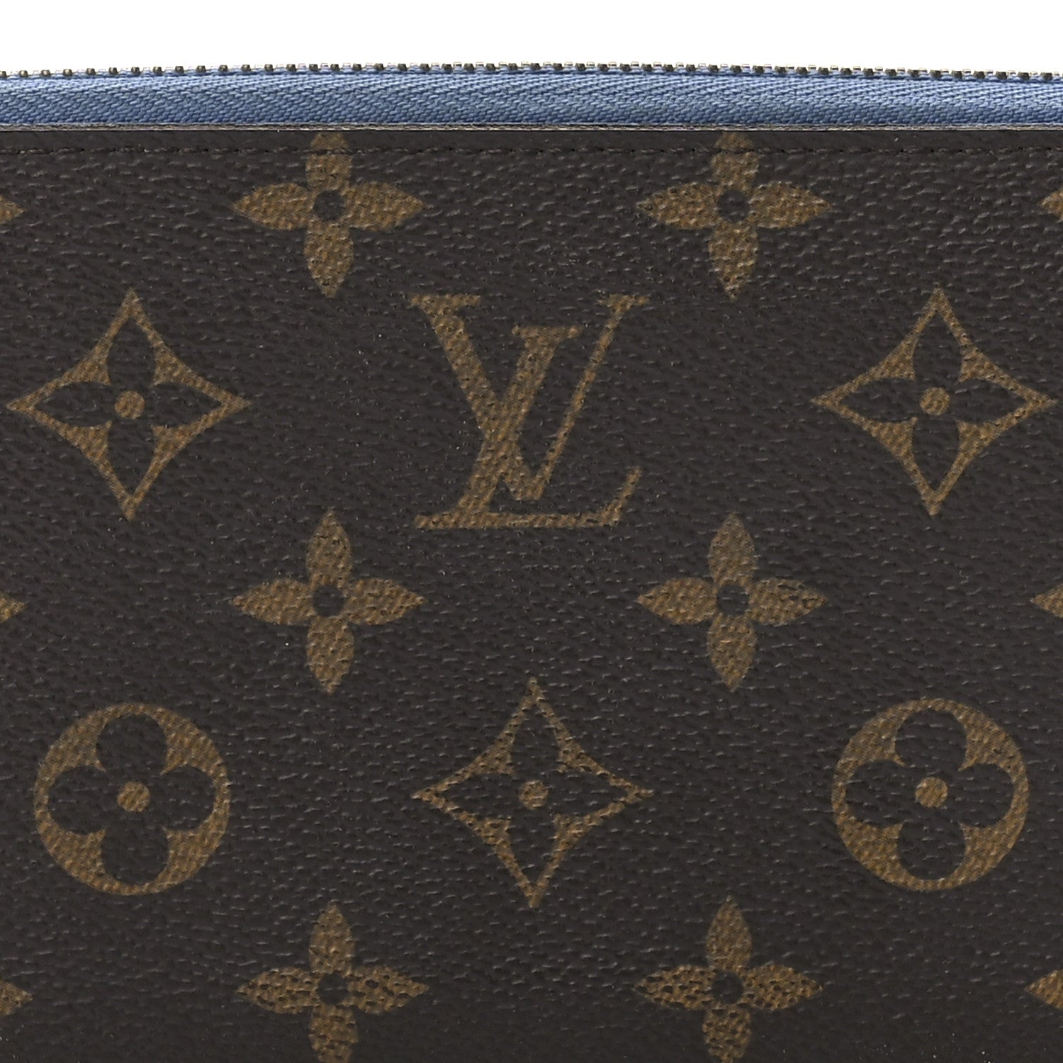 Louis Vuitton Monogram Zippy Wallet Blue Jean 9 of 12