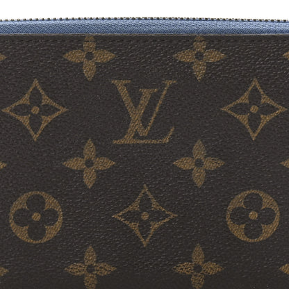 Louis Vuitton Monogram Zippy Wallet Blue Jean 9 of 12
