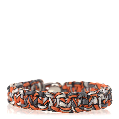 Hermes Silk Twill Kid Bracelet White Multicolor 3 of 4