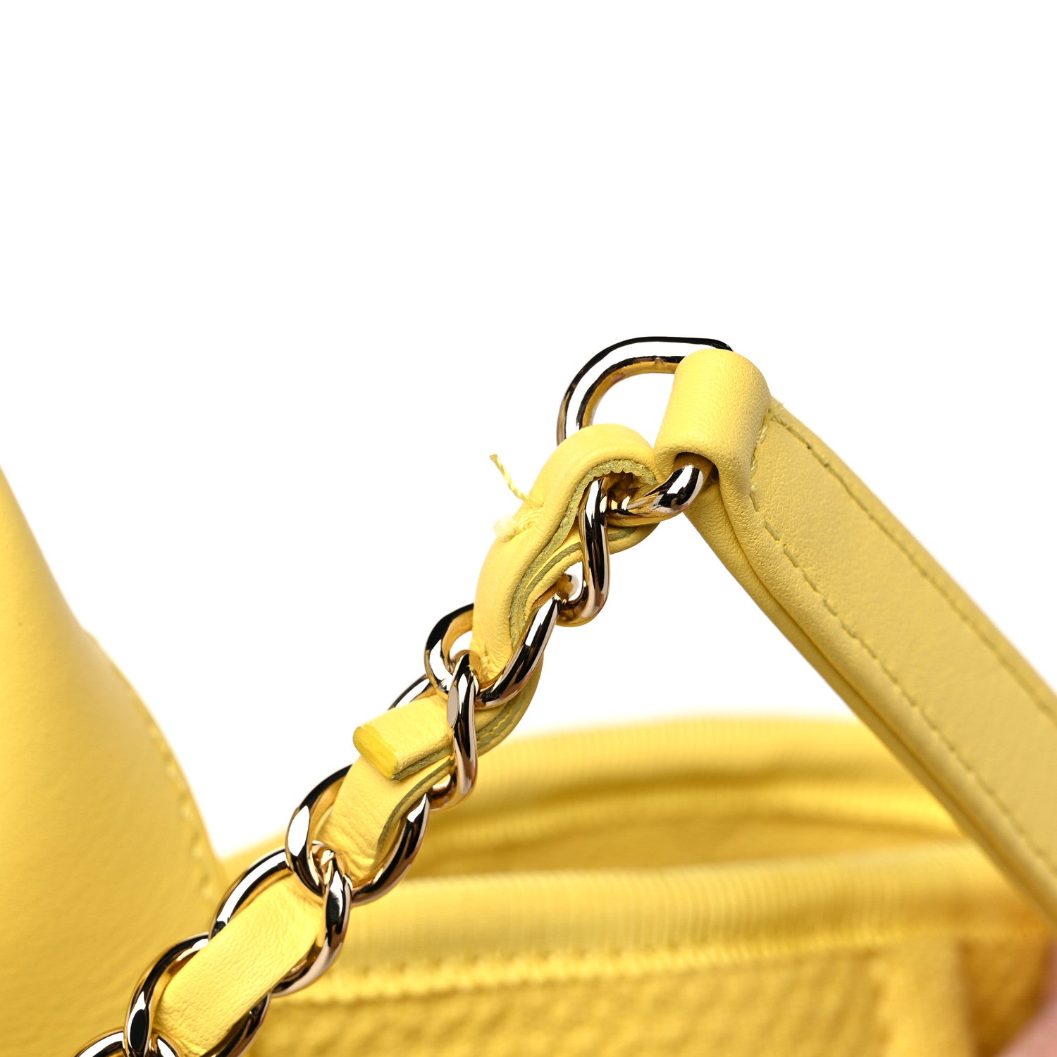 Chanel Mixed Fibers Small Deauville Tote Yellow 11 of 13