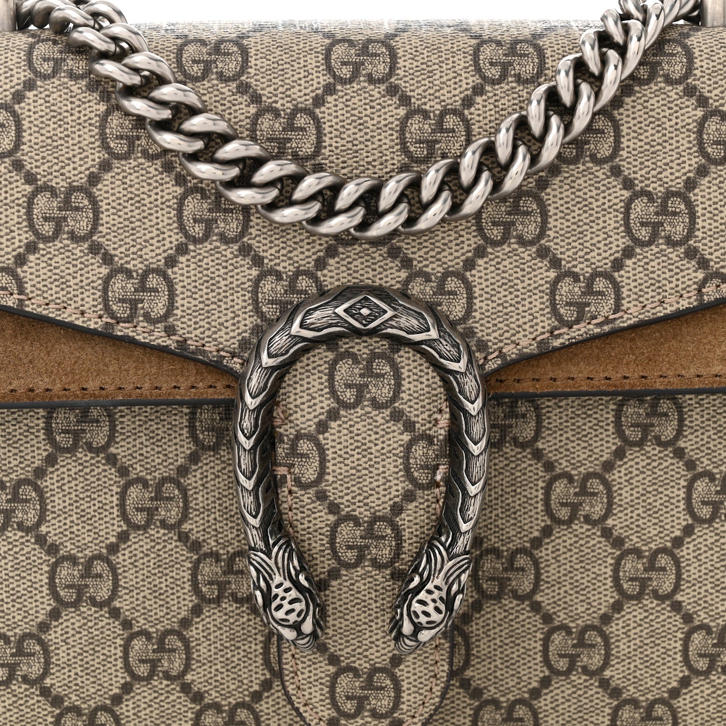 GG Supreme Monogram Mini Dionysus Shoulder Bag Taupe
