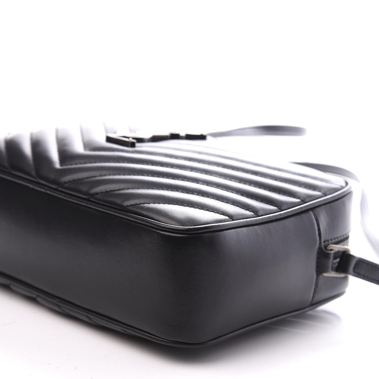 Calfskin Matelasse Monogram Lou Camera Bag Black