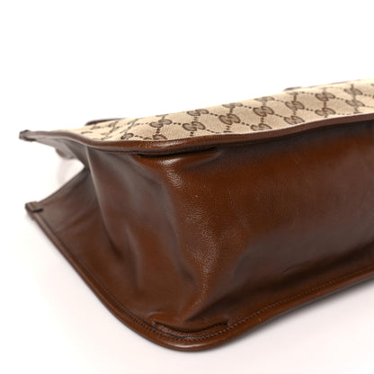 Gucci Monogram Horsebit 1955 Tote Bag Beige Brown Sugar 8 of 9