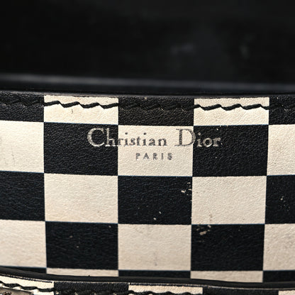 Christian Dior Calfskin Checkered Mini J'Adior Flap Bag Black White 10 of 14