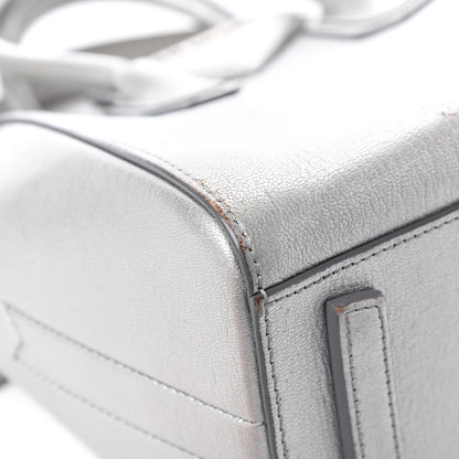 Givenchy Metallic Sugar Goatskin Mini Antigona Silver 10 of 16