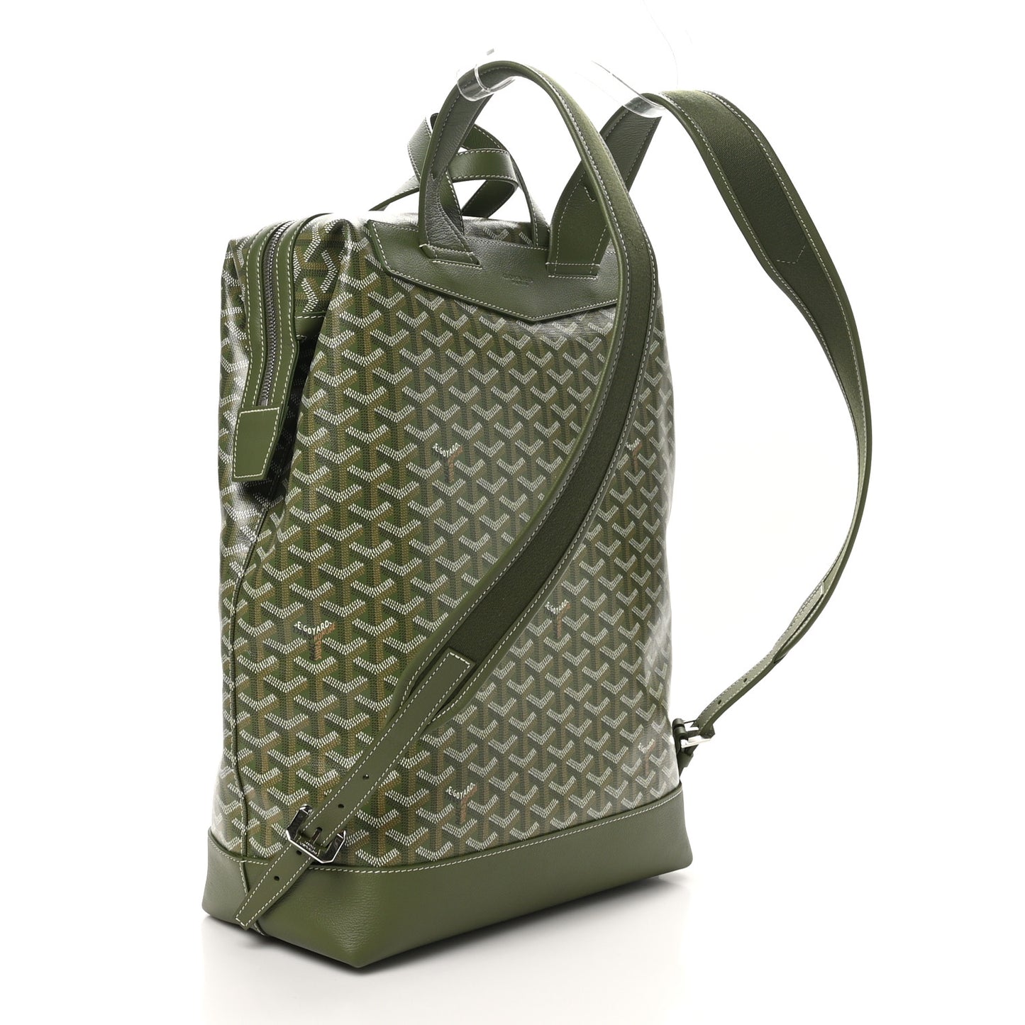 Goyardine Calfskin Cisalpin MM Backpack Khaki