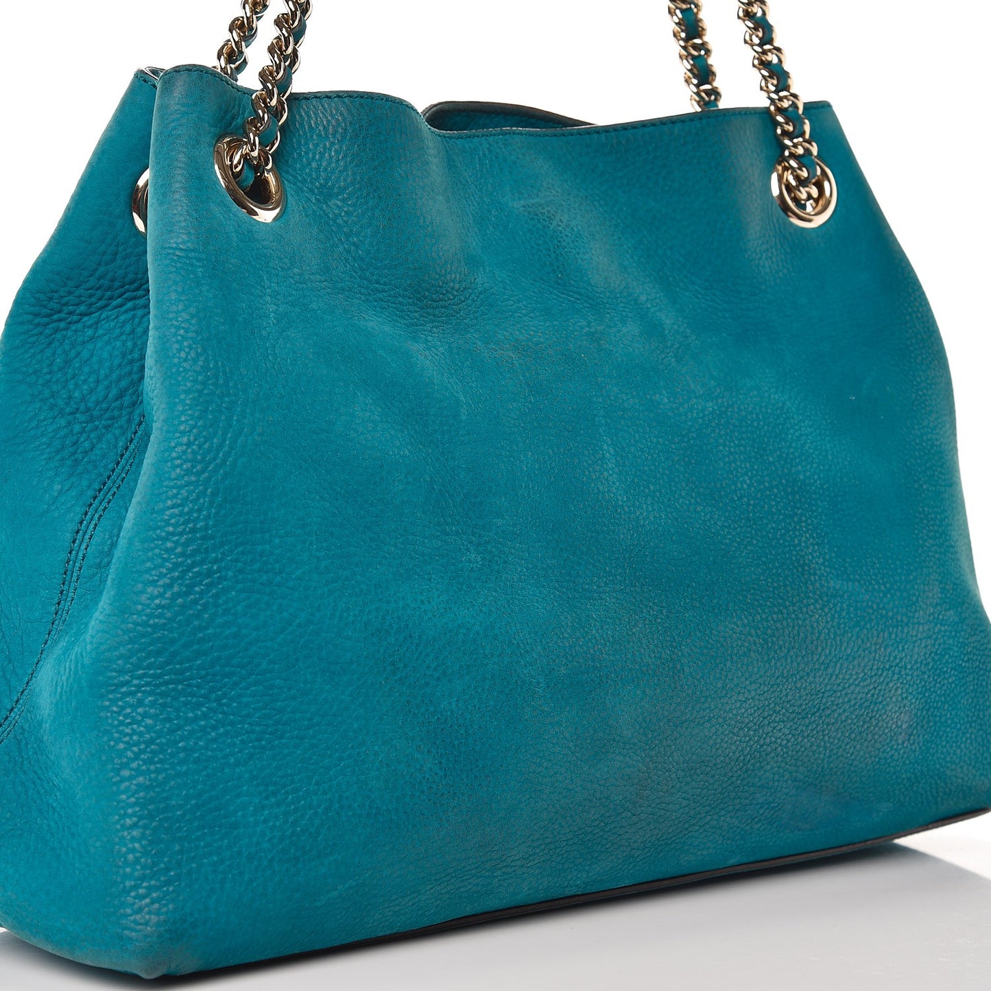 Vitello Range Medium Soho Chain Shoulder Bag Deep Cobalt