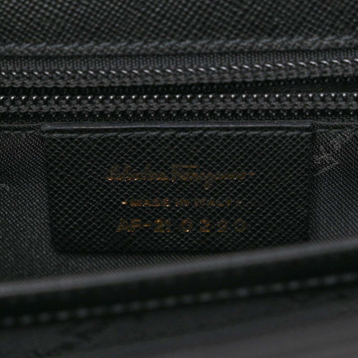 Salvatore Ferragamo Hammered Calfskin Gancini Top Handle Bag Black 6 of 9