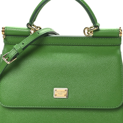 Dolce & Gabbana Dauphine Small Miss Sicily Satchel Green 7 of 9