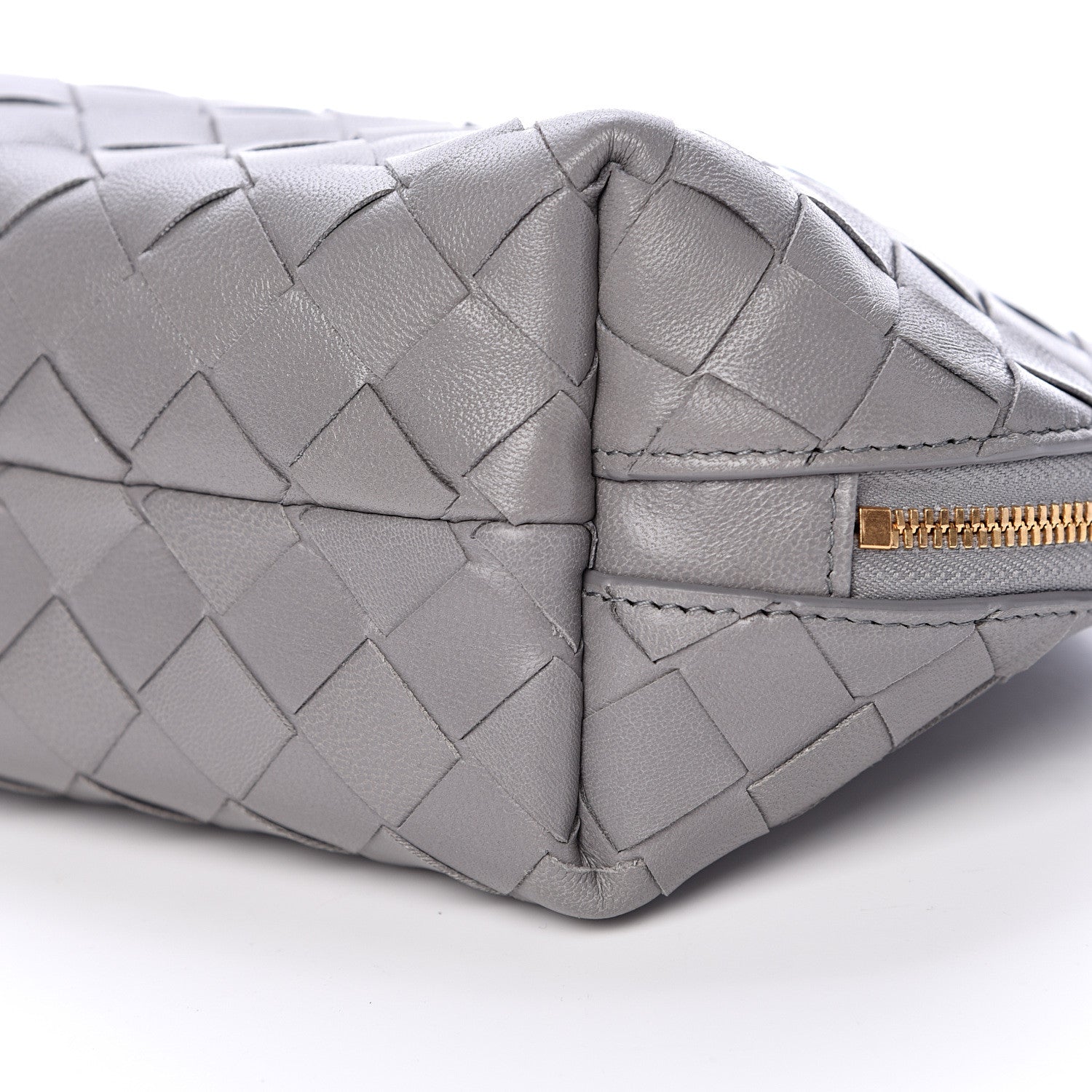 Bottega Veneta Nappa Intrecciato Cosmetic Case Concrete 9 of 10