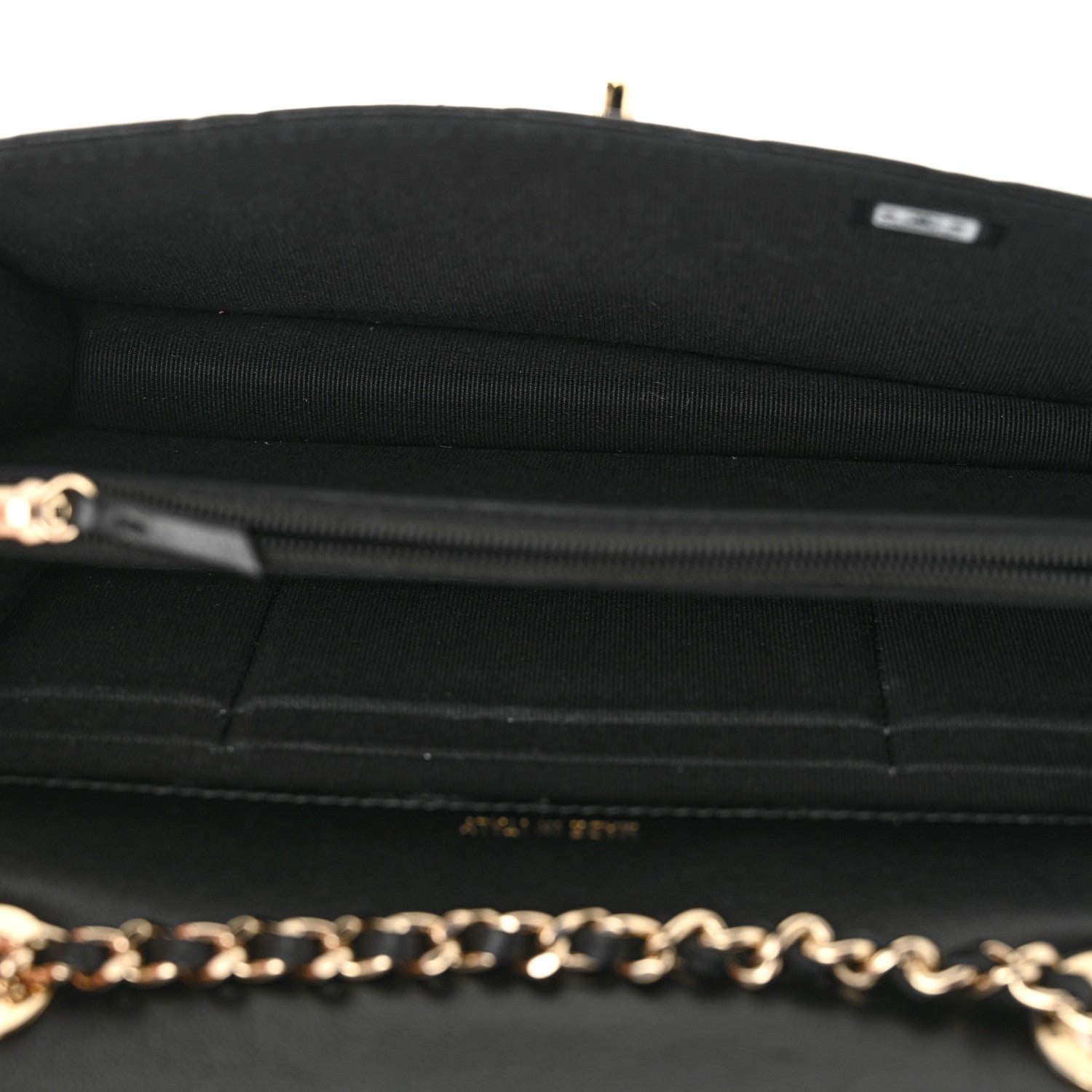 Chanel Lambskin Quilted Trendy CC Dual Handle Clutch With Chain Black 5 of 12