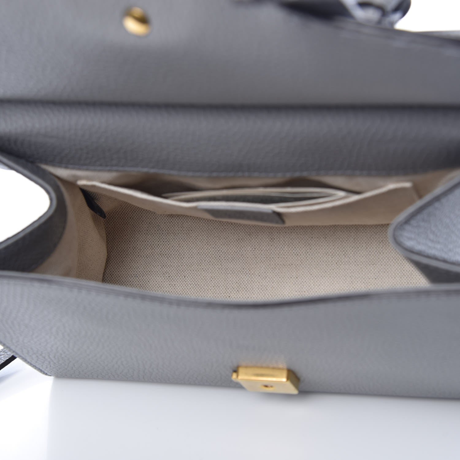 Gucci Cellarius Calfskin Mini GG Marmont Top Handle Bag Deep Grey 5 of 7