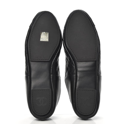 Chanel Lambskin Quilted Cap Toe Slipper With Pouch 41 Black 6 of 10