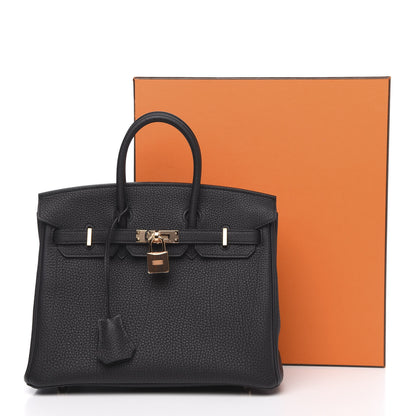Hermes Togo Birkin 25 Black 10 of 10