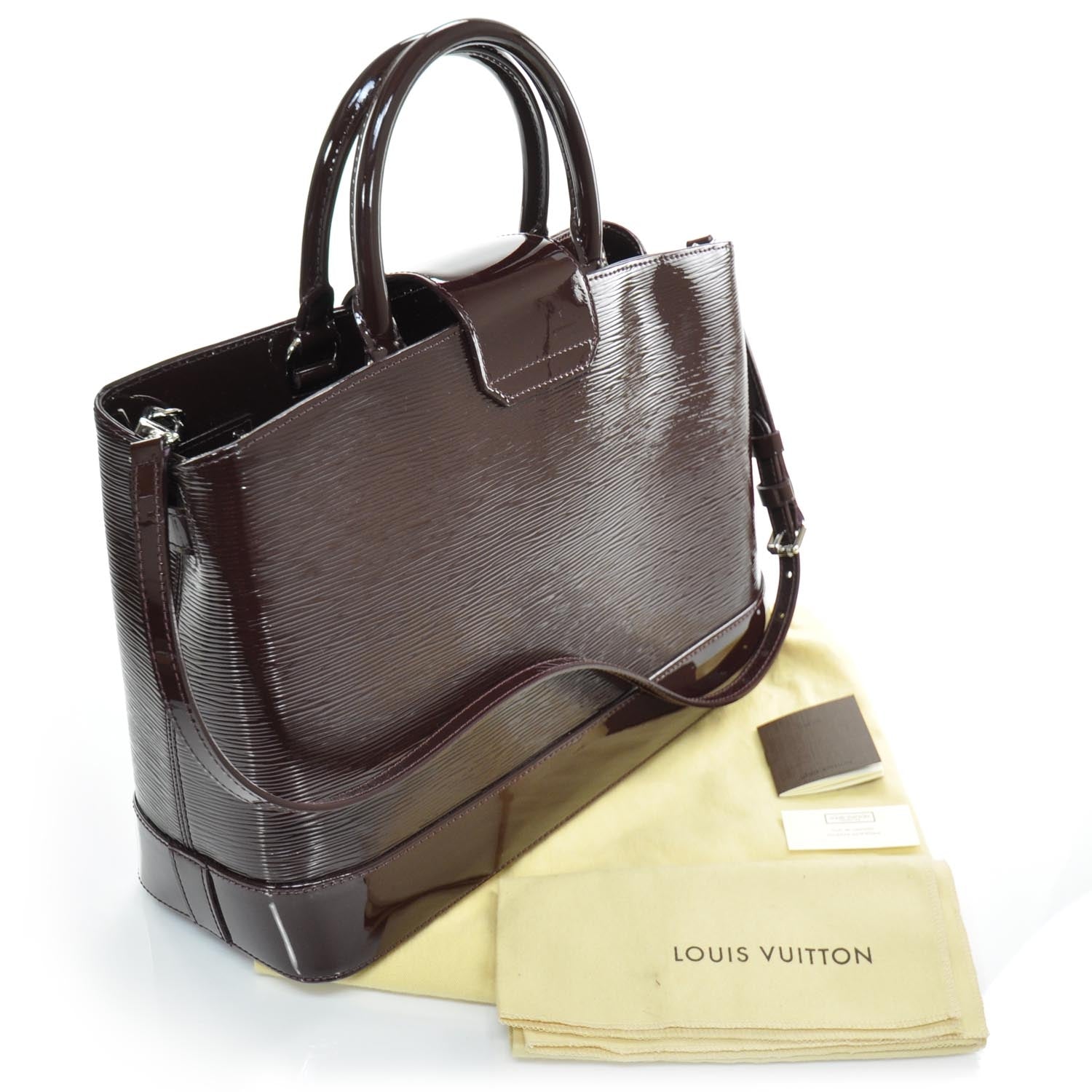 Louis Vuitton Electric Epi Mirabeau GM Prune 3 of 10