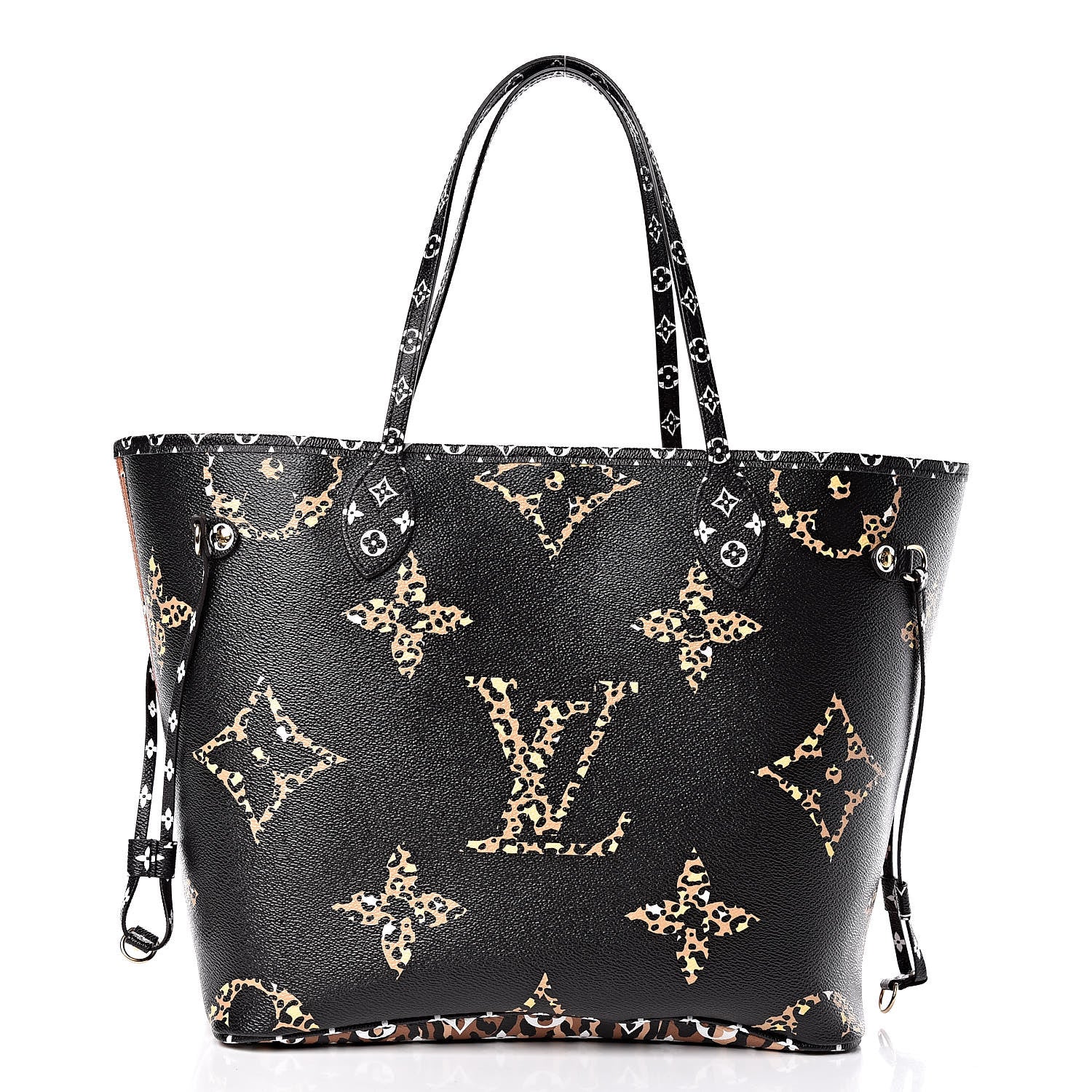 Louis Vuitton Monogram Giant Jungle Neverfull MM Black 3 of 10