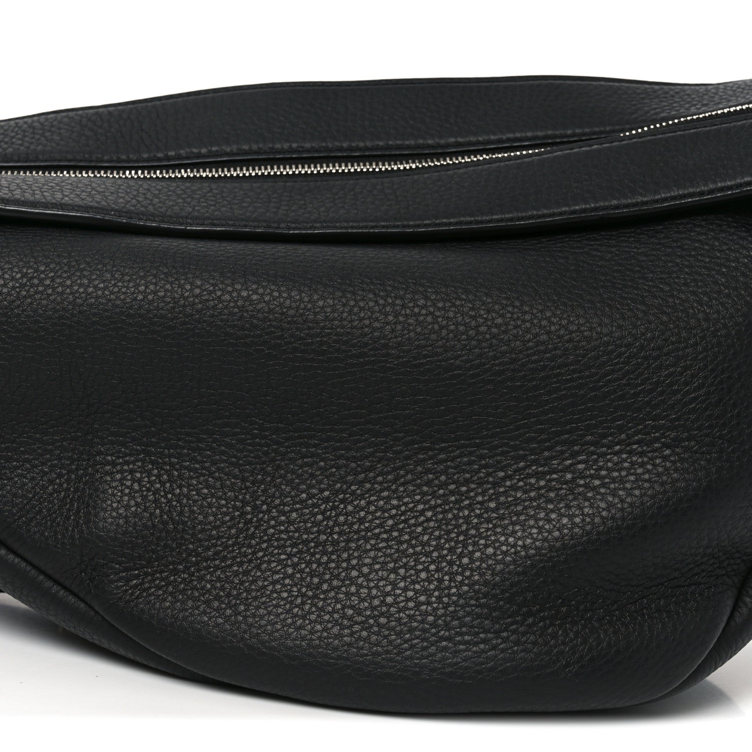 The Row Grained Calfskin Large Slouchy Banana Bag Black 8 of 10