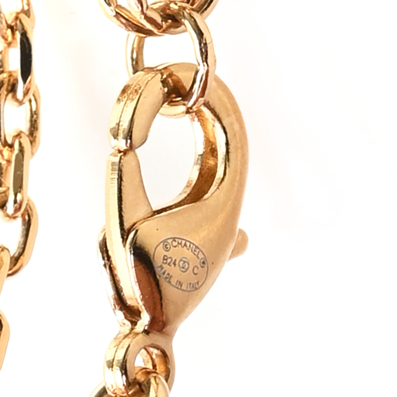 Chanel Pearl Crystal CC Star Choker Necklace Gold Pearly White 4 of 4