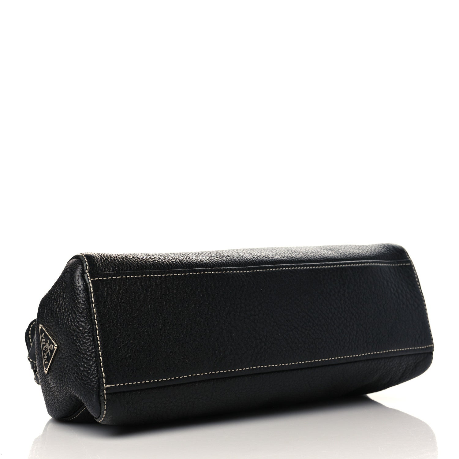 Prada Vitello Daino Shoulder Bag Black 3 of 7