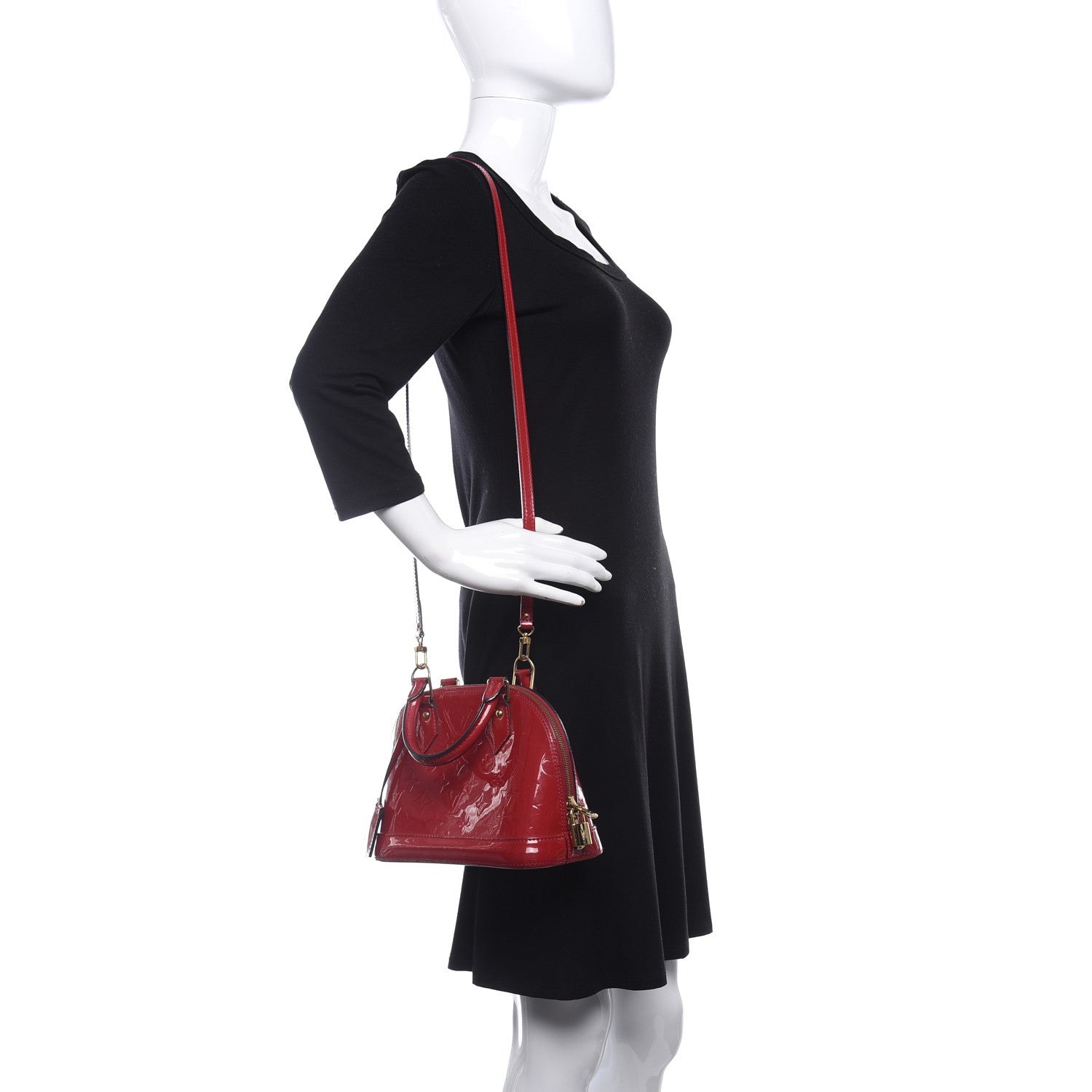 Louis Vuitton Vernis Alma BB Rose Indien 2 of 8