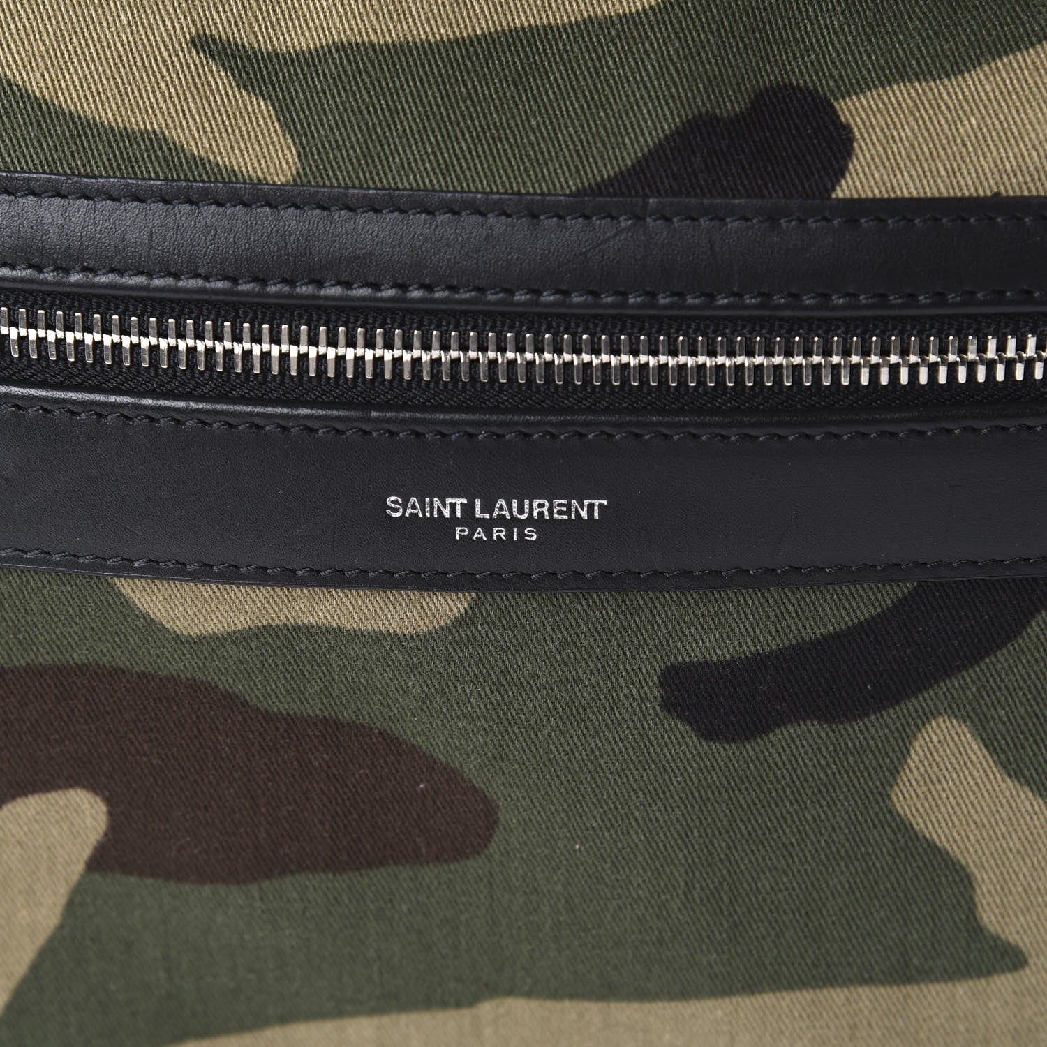 Saint Laurent Canvas Giant City Sweet Dreams Shark Backpack Camo 10 of 11