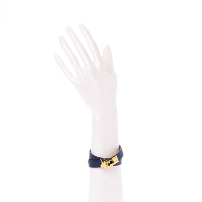 Hermes Swift Kelly Double Tour Bracelet M Bleu Saphir 2 of 6