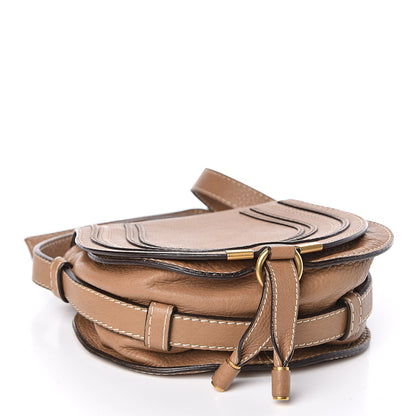 Chloe Calfskin Mini Marcie Round Crossbody Bag Nut 4 of 10