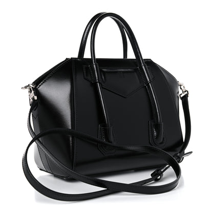 Givenchy Box Calfskin Mini Lock Antigona Shoulder Bag Black 3 of 13