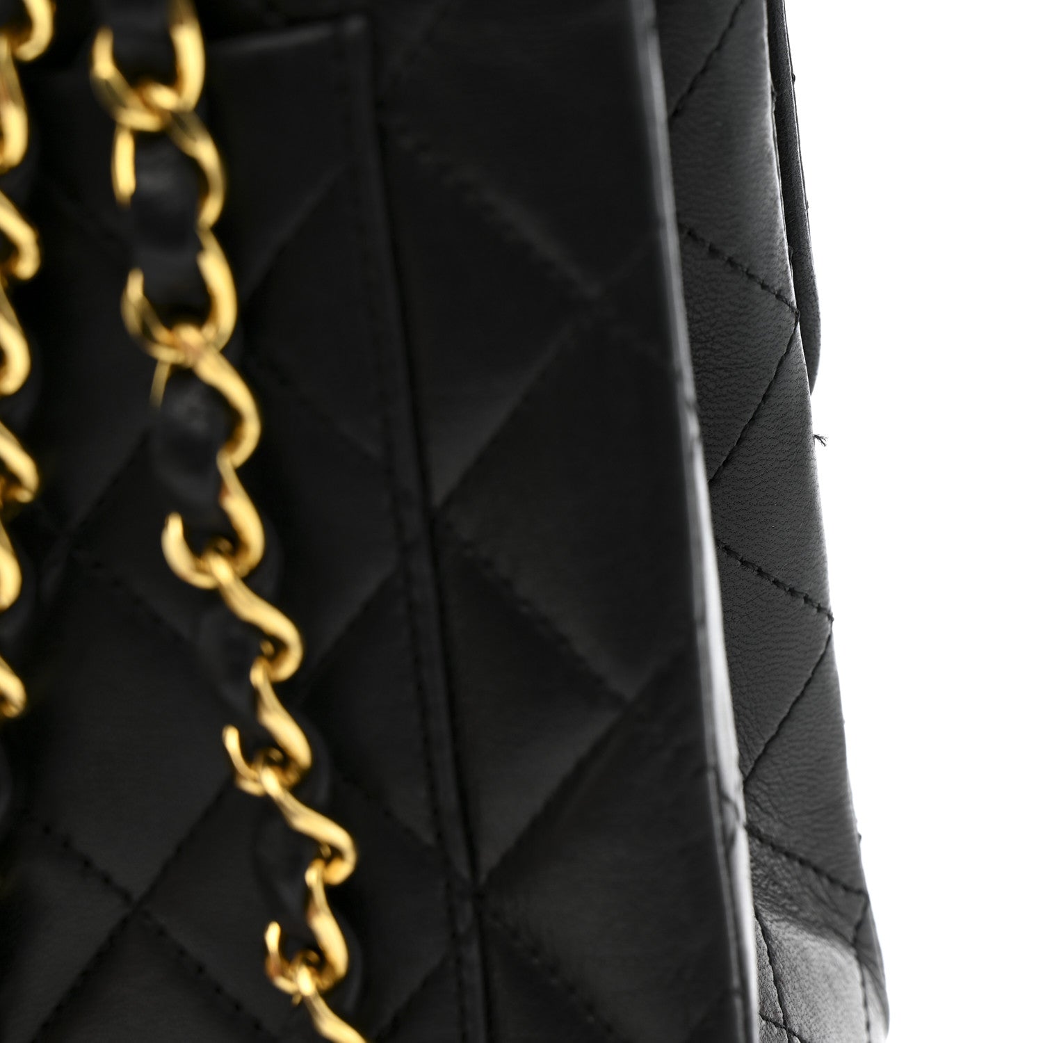 Chanel Lambskin Quilted Medium Double Flap Black 16 of 16