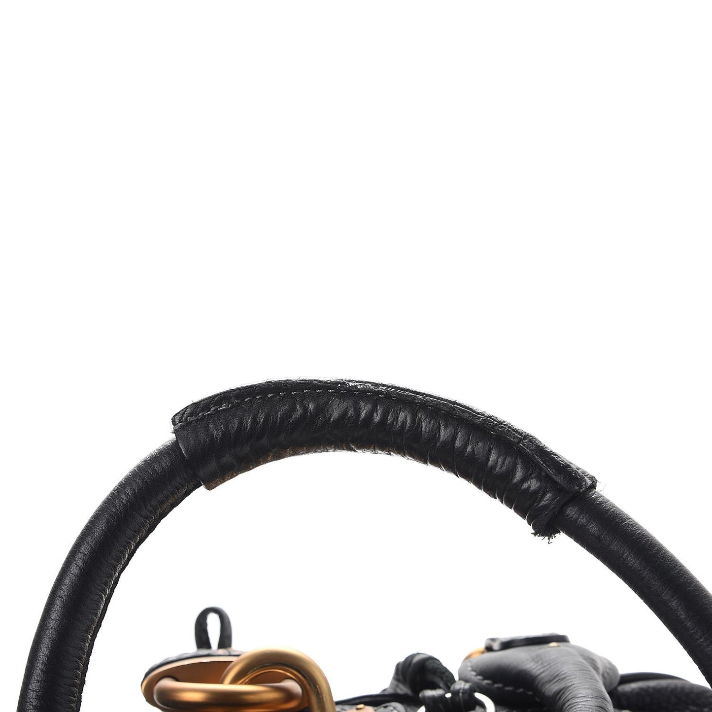 Calfskin Paddington Satchel Black