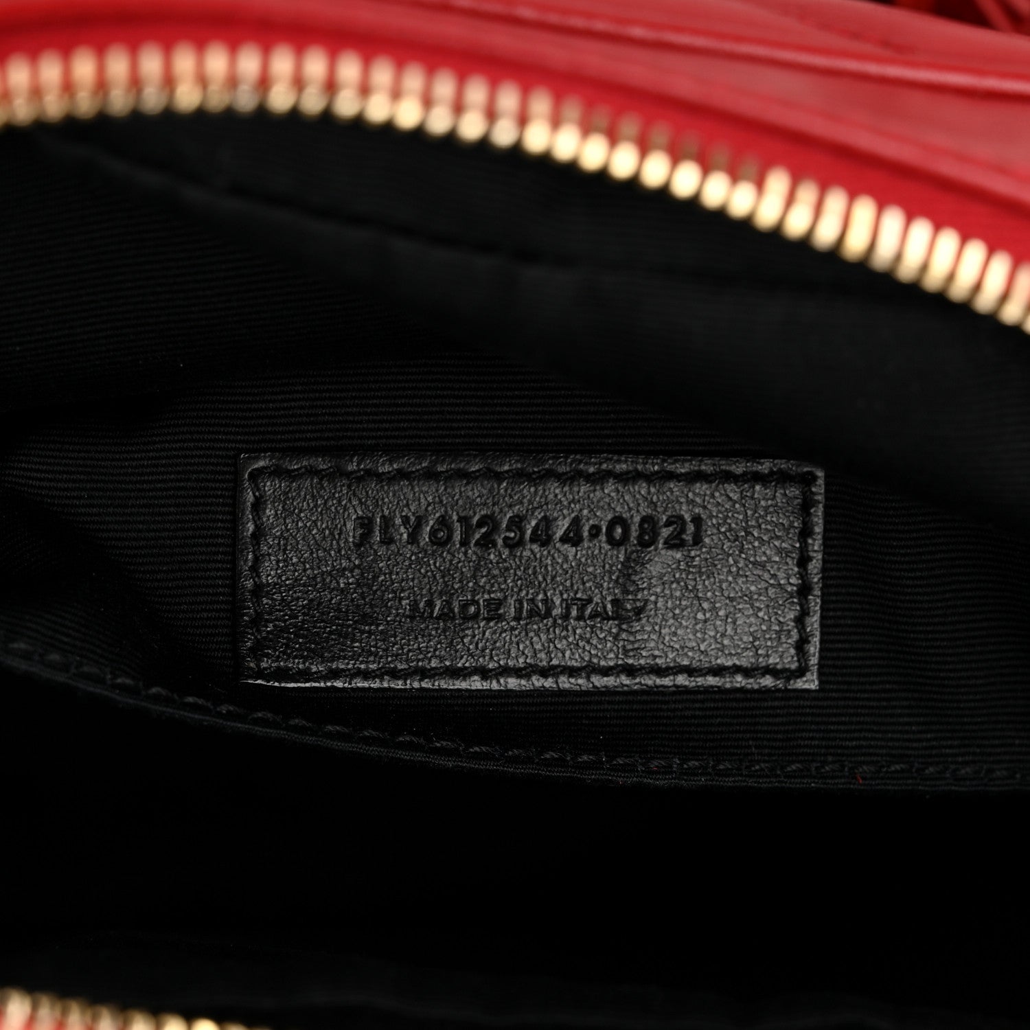 Saint Laurent Calfskin Matelasse Monogram Lou Camera Bag Opyum Red 7 of 14