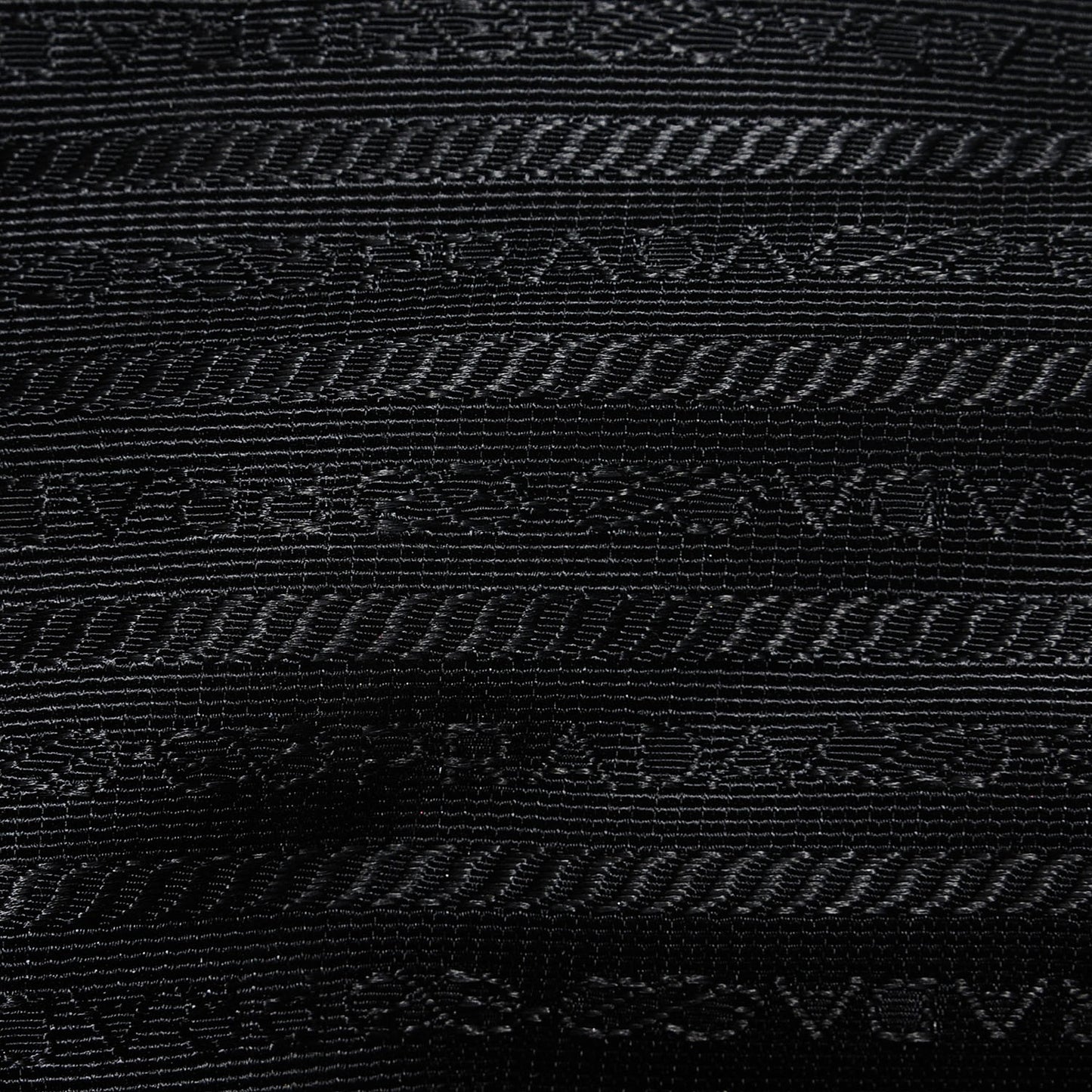 Calfskin Tessuto Nylon Shopping Satchel Black