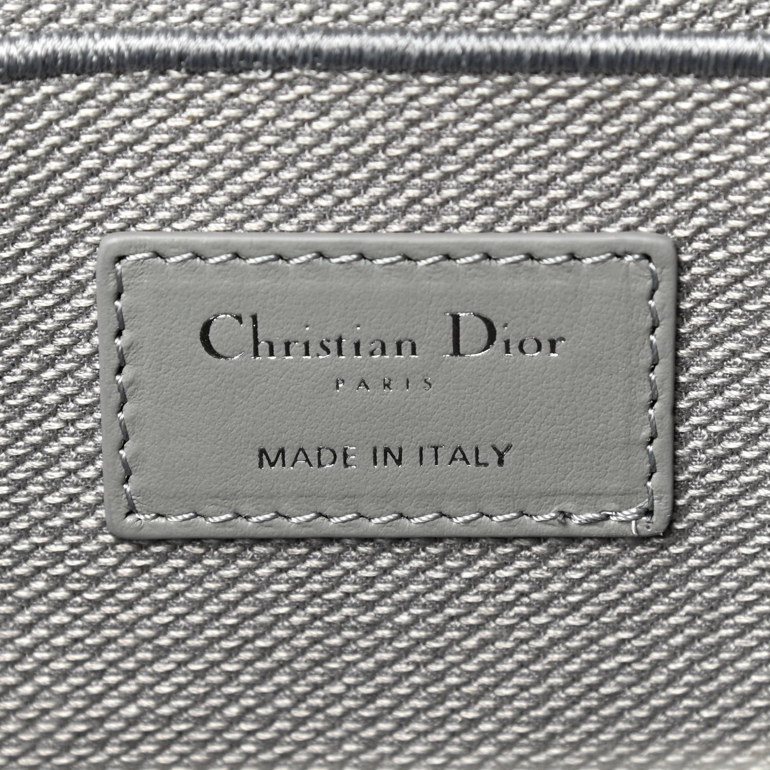 Christian Dior Canvas Embroidered Cannage Diortravel Vanity Case Grey 7 of 8