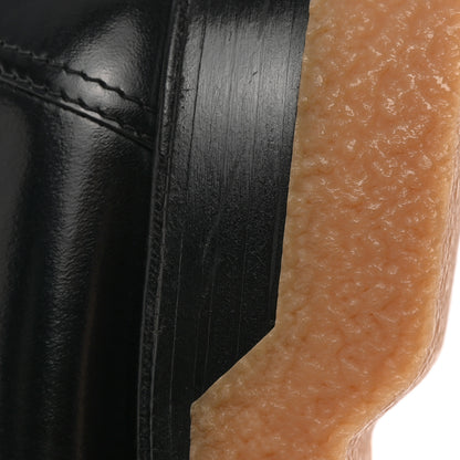 Hermes Glossed Calfskin Womens Dublin Loafers 36 Black 12 of 20