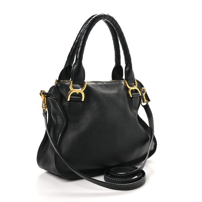 Chloe Calfskin Small Marcie Satchel Black Black 3 of 9