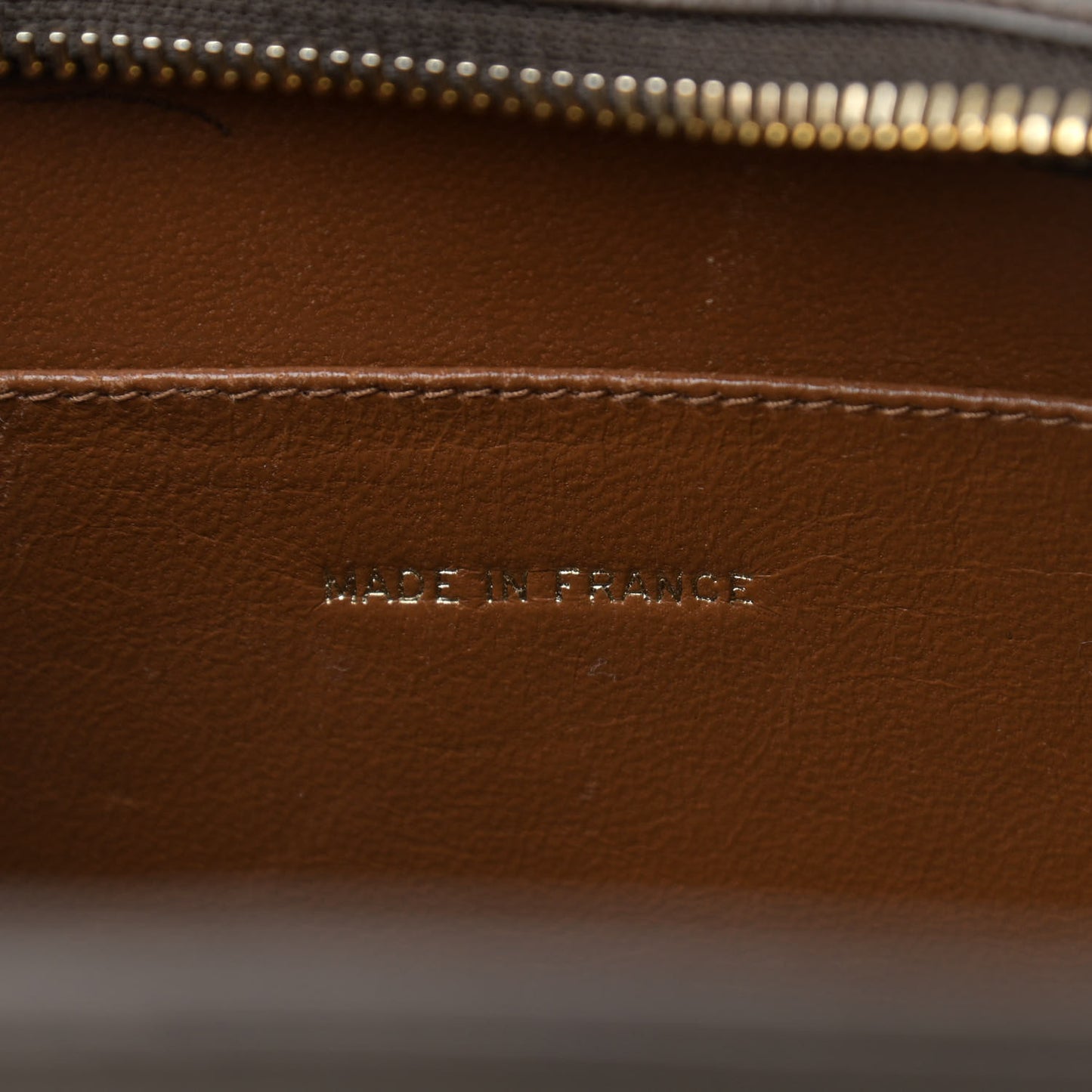Lambskin Quilted Shoulder Bag Brown