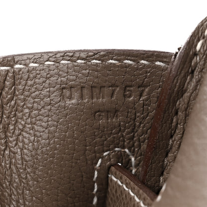 Hermes Epsom BIRKIN 30 Etoupe 8 of 13