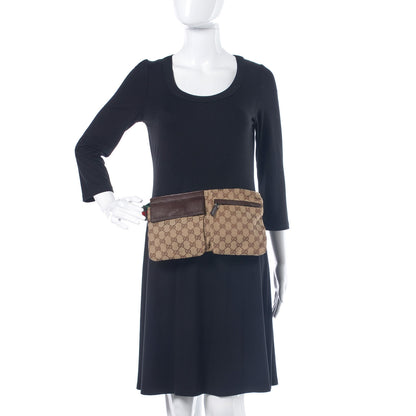 Gucci Monogram Web Belt Bag Dark Brown 2 of 9