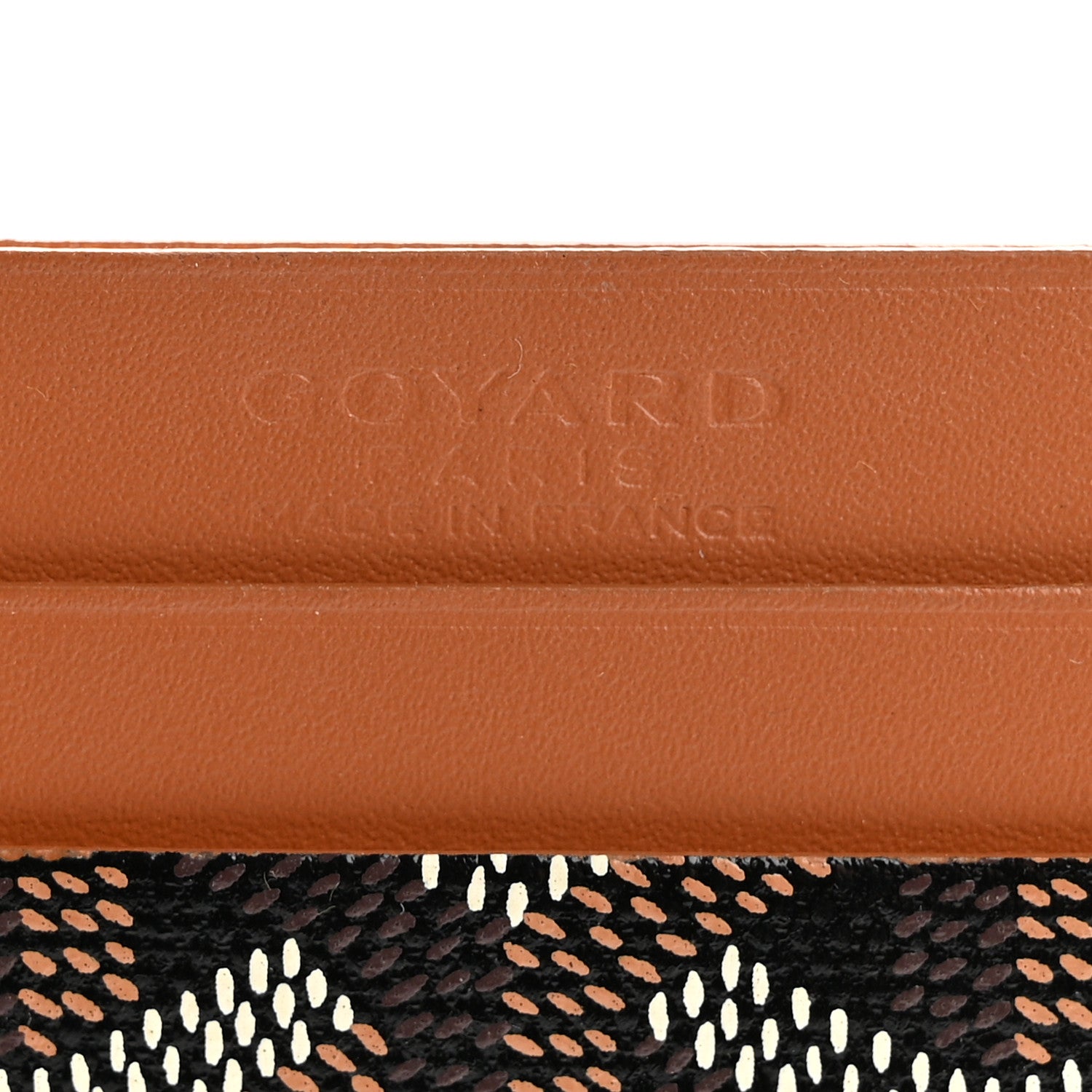 Goyard Goyardine Saint Sulpice Card Holder Black Gold 5 of 7