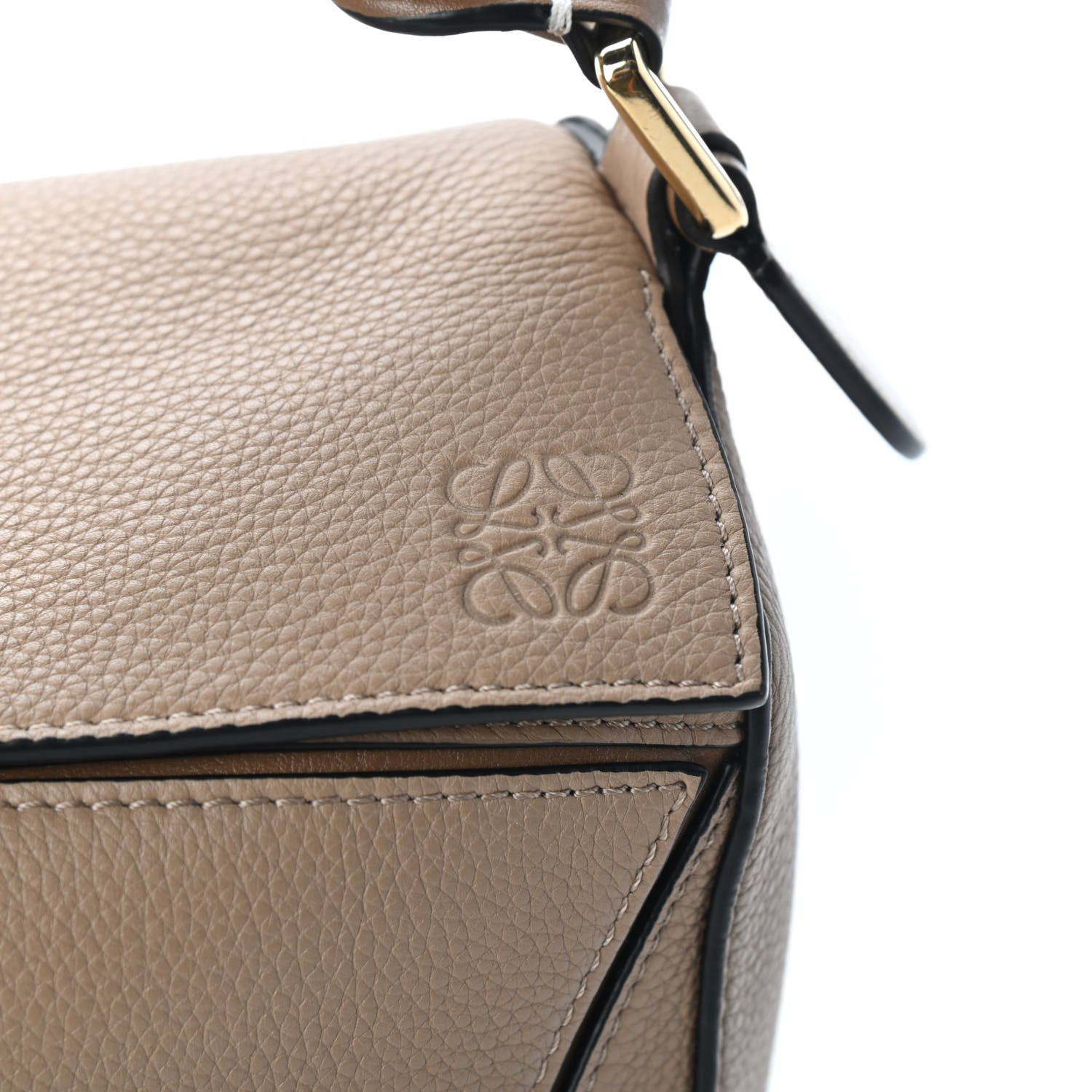 Loewe Grained Calfskin Small Puzzle Bag Sand Mink 7 of 10