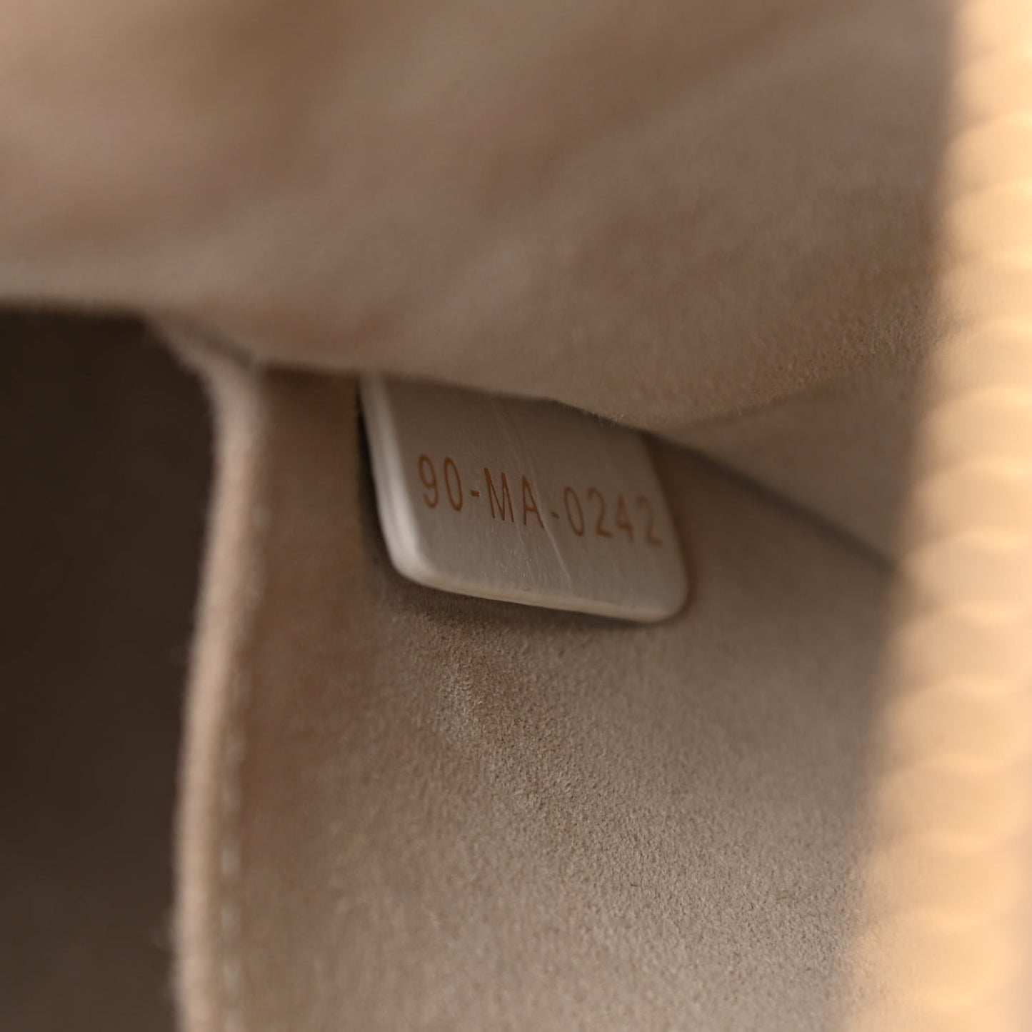 Lambskin Cannage Medium Dior Vibe Hobo Bag Beige