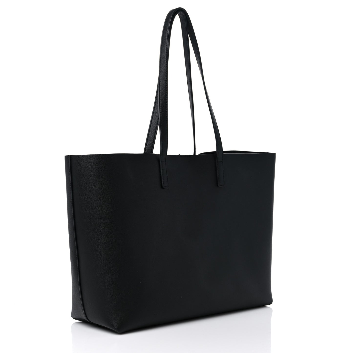 Calfskin Large Shopping Tote Black