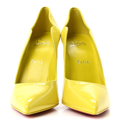 Christian Louboutin Patent Fluo Hot Chick 100 Pumps 38.5 Citrus 3 of 9