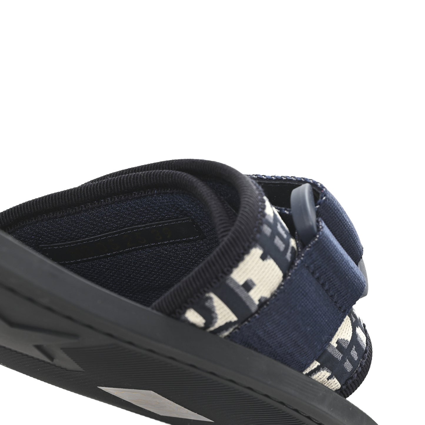 Nylon Oblique Dio(r)evolution Slide Sandals 39 Deep Blue